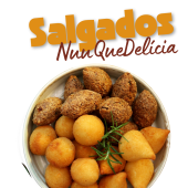 Post Instagram encomenda de salgados e bolos frete grátis amarelo e laranja moderno